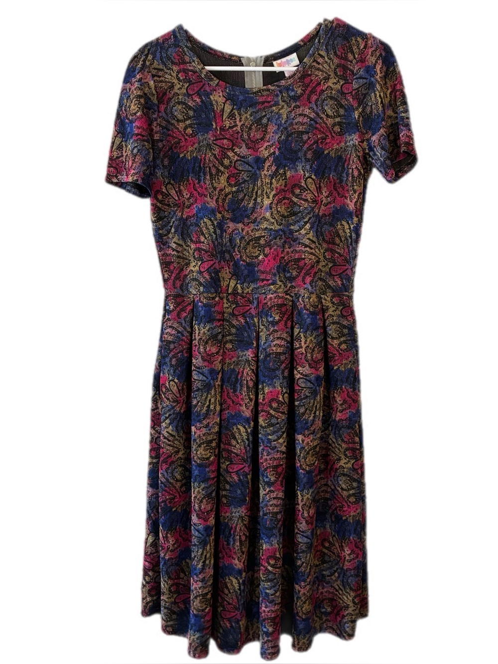 LULAROE AMELIA FLORAL DRESS, MEDIUM